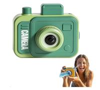 Scherzo con fotocamera bidirezionale Pistola ad acqua Avanti e indietro Doppia modalità Splash, Scatto fronte-retro for divertenti giochi di società estivi(Green)