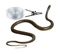Scherzo Di Serpente Con Clip Di Spago - Falso Giocattolo Di Serpente Realistico Di 80 Cm Con Spago Di 100 M E Clip In Metallo Per Ripieno In PVC Con Movimento Vivace | Decorazione Spaventosa