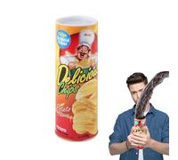 Scherzo di serpente con patatine fritte - Può con serpente Spring per adulti e adulti | Idea regalo divertente, giocattolo spaventoso per il pesce di aprile, Halloween, feste e burles