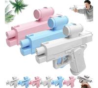 Scherzo pistola ad acqua bidirezionale, 3 pezzi pistola ad acqua spray scherzo anteriore e posteriore, 2025 nuovo divertente giocattolo scherzo per ufficio e scuola (tinta unita - colori misti)