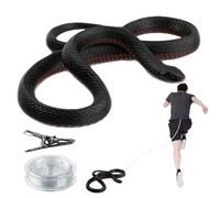 Scherzo Serpente Finto - Scherzo Serpente Realistico in Silicone con Clip Regolabile - Kit in Silicone con Clip per Golf e Scherzi per Halloween, Pesce d'Aprile & Compleanni