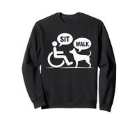 scherzo umorismo sedia a rotelle per una disabilità in una sedia a rotelle Cane Felpa