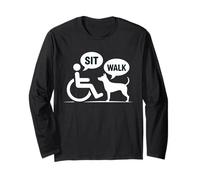 scherzo umorismo sedia a rotelle per una disabilità in una sedia a rotelle Cane Maglia a Manica