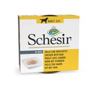 Schesir 6 x 150 g Alimento umido per cani - Pollo con Prosciutto