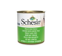 Schesir 6 x 285 g Alimento umido per cani - Pollo con Piselli