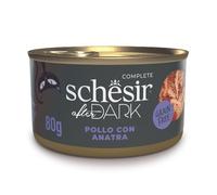 Schesir After Dark Cat filetti in brodo Grain Free 80 g - Pollo con anatra - Confezione da 12 pezzi - 1° ORDINE? scegli lo sconto BZR5 / BZR20 + 200 punti fedeltà