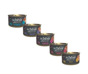 Schesir After Dark Cat filetti in brodo Grain Free 80 g Pollo con anatra - confezione da 12 pezzi - Cibo umido per gatti - 1° ORDINE? scegli lo sconto BZR5 / BZR20 + 200 punti fedeltà