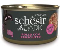 Schesir After Dark Cat Lattina Multipack 12x80G POLLO CON PROSCIUTTO