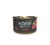 Schesir After Dark, Filetti di Pollo con Manzo in Brodo, Alimento Umido Completo per Gatti, in Lattina, Grain Free, Alto Contenuto di Proteine, Ricco di Idratazione, 12 x 80 g