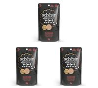 Schesir After Dark, Filetti di Pollo con Manzo in Mousse, Alimento Umido Completo per Gatti, in Busta, Grain Free, Alto Contenuto di Proteine, Fonte di Idratazione, 12 x 80 g (Confezione da 3)