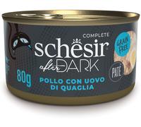 SCHESIR After Dark Patè Cat Lattina Multipack 12x80G POLLO CON UOVO DI QUAGLIA