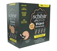 Schesir After Dark Cat Velvet Mousse Variety pack 12x80 gr: 1 confezione da 12 bustine