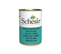 SCHESIR Alimento complementare per gatti con tonno e prosciutto 140 g