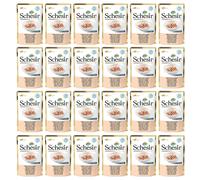 SCHESIR Alimento umido per gatti in bustine monodose al tonno e salmone, 24 x 50