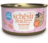 SCHESIR Baby Kitten Lattina Multipack 12x70G POLLO CON SALMONE