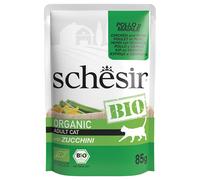 Schesir Bio Buste 6 x 85 g Umido per gatto - Pollo bio e Maiale bio