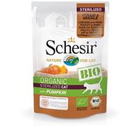SCHESIR CAT BIO STERILIZED POLLO, MAIALE & ZUCCA 85 GR.