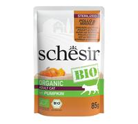SCHESIR CAT BIO STERILIZED POLLO, MAIALE & ZUCCA 85 GR.