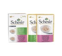 Schesir Buste 24 x 85 g - Mix Pollo + Pollo con Prosciutto in gelatina