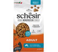Schesir Animal Monoprotein Adult Pesce, Croccantini per Gatti Adulti, Alimento Secco Monoproteico, Vitamine Aggiunte, Senza Conservanti e Coloranti, 1,5 kg