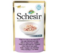 Schesir Cat Busta Multipack 30x50G TONNETTO E POLLO CON PROSCIUTTO