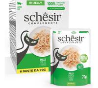 Schesir Cat Complements Busta Multipack 6x70G POLLO