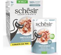 Schesir Cat Complements Busta Multipack 6x70G TONNETTO CON NASELLO
