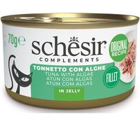 SCHESIR Cat Complements Lattina Multipack 12x70G TONNETTO ALGHE