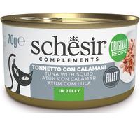 Schesir Cat Complements Lattina Multipack 12x70G TONNETTO CON CALAMARI