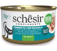 SCHESIR Cat Complements Lattina Multipack 12x70G TONNETTO CON RICCIOLA