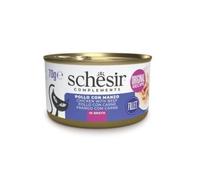 Schesir Cat Adult filetti in brodo alimento complementare in lattina 70 gr - pollo con manzo - Cibo umido per gatti - 1° ORDINE? scegli lo sconto BZR5 / BZR20 + 200 punti fedeltà