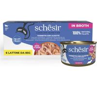 Schesir Cat Complete Nutrition in Brodo Lattina Multipack 6x85G TONNETTO CON ALICETTE