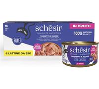 SCHESIR Cat Complete Nutrition in Brodo Lattina Multipack 6x85G TONNETTO E MANZO