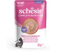 Schesir Cat Complete Nutrition Mousse Busta Multipack 12x85G TONNETTO POLLO E PROSCIUTTO