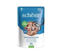 SCHESIR COMPLETE NUTRITION BUSTA ADULT TONNETTO & PESCE AZZURRO IN JELLY 85 GR.