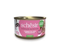 Schesir Cat in Gelatina Adult 85 gr: Tonnetto con Prosciutto