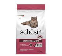 Schesir Sterilized&Light Con Prosciutto Crocchette Da 1.5Kg Gatti Adulti