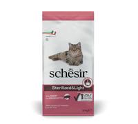Schesir Cat Dry Sterilized and Light Prosciutto 10 kg - Croccantini per gatti - 1° ORDINE? scegli lo sconto BZR5 / BZR20 + 200 punti fedeltà