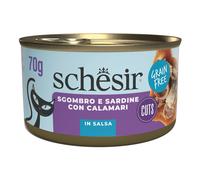 Schesir cat filetti sgombro e sardine con calamari 70 g