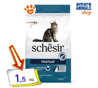 Schesir Cat Hairball Pollo Cibo Secco Gatti 1,5 Kg
