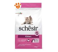Schesir, Cibo Secco per Gatti Cuccioli con Unica Fonte Proteica al Gusto Pollo, Crocchette - Formato Sacco da 1,5 Kg