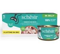 Schesir Cat Lattina in Gelatina Multipack 6x85G TONNETTO CON ORATA