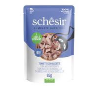 Schesir Cat Soft Adult filetti in gelatina alimento completo bustine 85 gr Tonno e alicette - confezione da 12 pezzi - Cibo umido per gatti - 1° ORDINE? scegli lo sconto BZR5 / BZR20 + 200 punti fedel