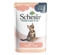 Schesir Cat Soft Kitten in jelly 85 gr Kitten filetti di pollo - confezione da 20 pezzi - Cibo umido per gatti - 1° ORDINE? scegli lo sconto BZR5 / BZR20 + 200 punti fedeltà
