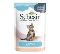 Schesir Cat Soft Kitten in jelly 85 gr Tonnetto (Kitten) - confezione da 20 pezzi - Cibo umido per gatti - 1° ORDINE? scegli lo sconto BZR5 / BZR20 + 200 punti fedeltà
