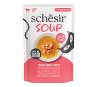 Schesir Cat Soup – Salmone e carote – 12 x 40 g