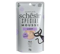 Schesir Special Cat Mousse Grain Free 70 g Light: pollo - confezione da 12 pezzi - Cibo umido per gatti - 1° ORDINE? scegli lo sconto BZR5 / BZR20 + 200 punti fedeltà