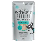 shedir Schesir Gatto Special Mousse Skin&Coat Adulto Salmone & Pollo Busta 70 Gr