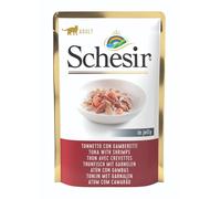 Schesir cat complete nutrition tonnetto con gamberetti in jelly 85gr