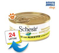 Schesir Cat Tonnetto con Alicette in Brodo di Pesce Gatti Lattina da 70 gr